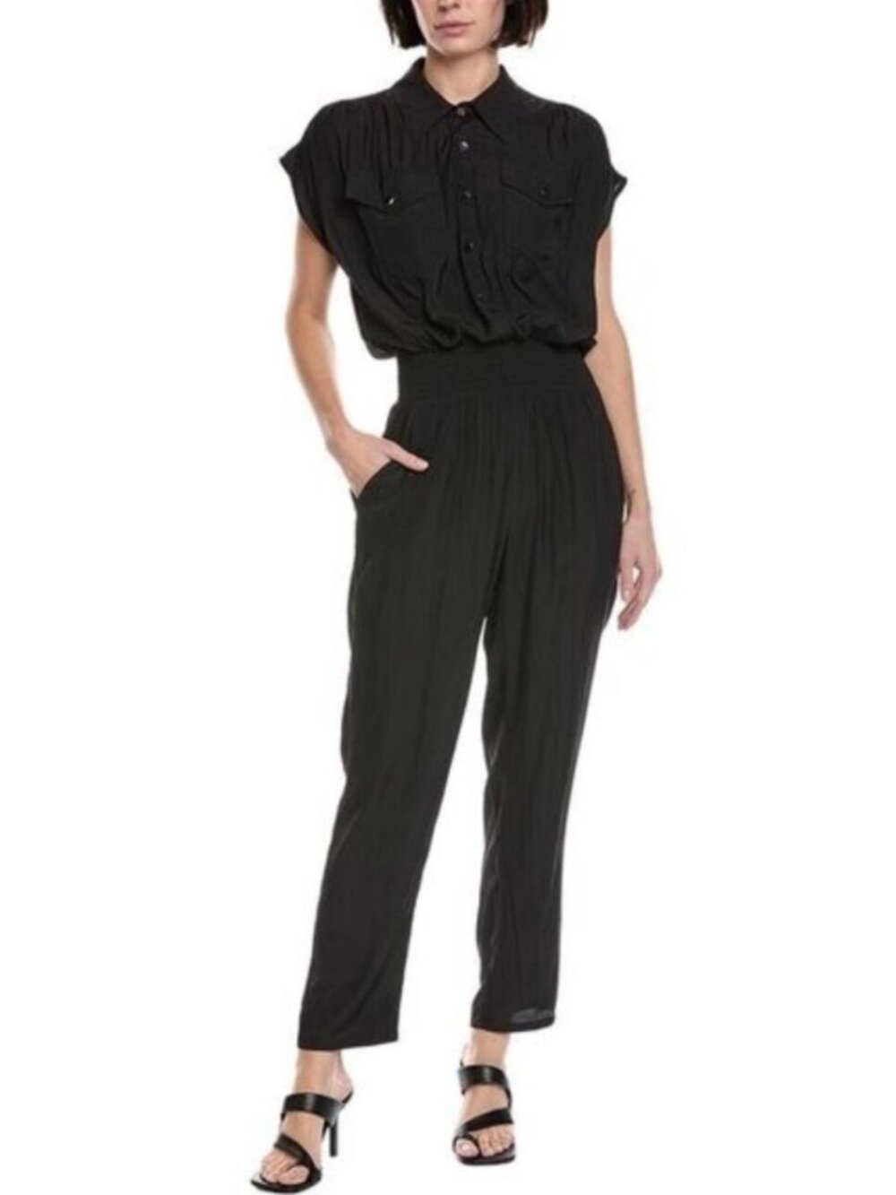 RAMY BROOK GIANNA BLACK JUMPSUIT SIZE S